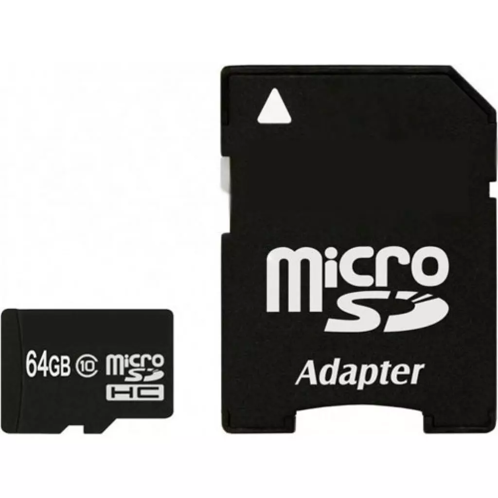 Карта памяти eXceleram 64Gb Miсro-SDXC class 10 с адаптером SD, UHS-I (MSD6410A)
