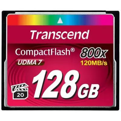 Карта памяти Transcend Compact Flash Card 128Gb 800X (TS128GCF800)