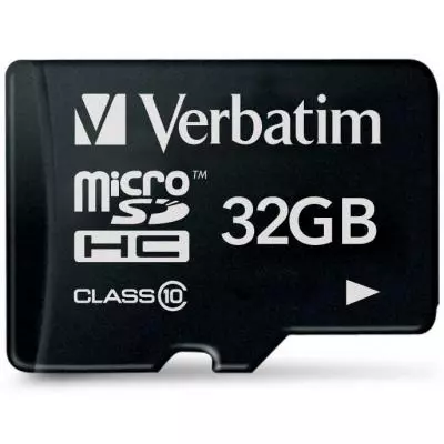 Карта памяти Verbatim 32GB microSDHC class 10 (44013)
