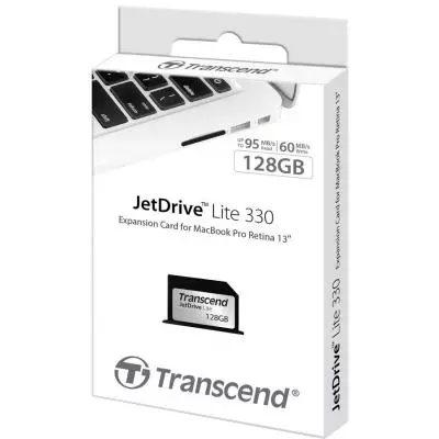 Карта памяти Transcend 128Gb JetDrive Lite 330 (TS128GJDL330) - 1 Карта памяти Transcend 128Gb JetDrive Lite 330 (TS128GJDL330) - 1