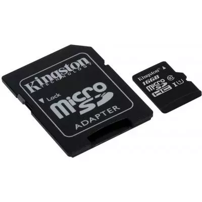 Карта памяти Kingston 16GB microSDHC Class 10 UHS-I (SDC10G2/16GB) - 1 Карта памяти Kingston 16GB microSDHC Class 10 UHS-I (SDC10G2/16GB) - 1
