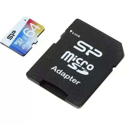Карта памяти Silicon Power 64GB microSDXC Class 10 UHS-I U1 (SP064GBSTXBU1V20SP) - 2 Карта памяти Silicon Power 64GB microSDXC Class 10 UHS-I U1 (SP064GBSTXBU1V20SP) - 2