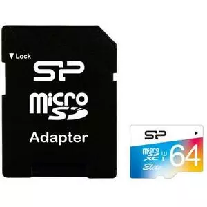 Карта памяти Silicon Power 64GB microSDXC Class 10 UHS-I U1 (SP064GBSTXBU1V20SP)