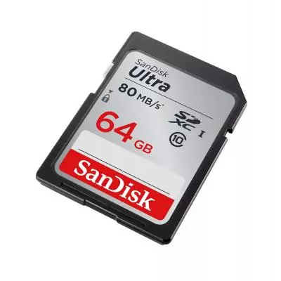 Карта памяти SanDisk 64GB SDXC Class 10 UHS-I (SDSDUNC-064G-GN6IN) - 1