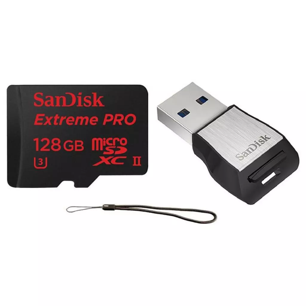 Карта памяти SanDisk 128GB microSD class 10 USH-II U3 (SDSQXPJ-128G-GN6M3) - 1 Карта памяти SanDisk 128GB microSD class 10 USH-II U3 (SDSQXPJ-128G-GN6M3) - 1