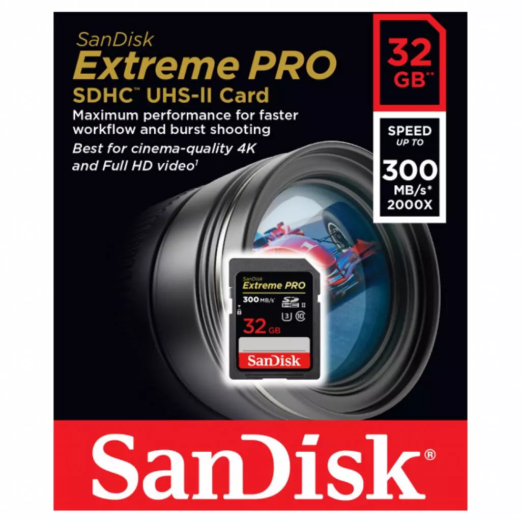 Карта памяти SanDisk 32GB SDHC class 10 UHS-I U3 (SDSDXPK-032G-GN4IN) - 2 Карта памяти SanDisk 32GB SDHC class 10 UHS-I U3 (SDSDXPK-032G-GN4IN) - 2