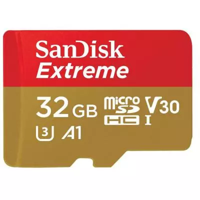 Карта памяти SanDisk 32GB microSDHC V30 A1 UHS-I U3 4K Extreme (SDSQXAF-032G-GN6MA) - 1 Карта памяти SanDisk 32GB microSDHC V30 A1 UHS-I U3 4K Extreme (SDSQXAF-032G-GN6MA) - 1