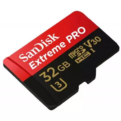 Карта памяти SanDisk 32GB microSD class 10 V30 A1 UHS-I U3 4K Extreme Pro (SDSQXCG-032G-GN6MA) - 2 Карта памяти SanDisk 32GB microSD class 10 V30 A1 UHS-I U3 4K Extreme Pro (SDSQXCG-032G-GN6MA) - 2