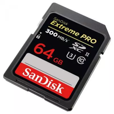 Карта памяти SanDisk 64GB SDXC class 10 UHS-II 4K Extreme Pro (SDSDXPK-064G-GN4IN) - 1