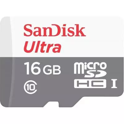Карта памяти SanDisk 16GB microSD Class 10 UHS-I Ultra (SDSQUNS-016G-GN3MA) - 1