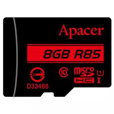 Карта памяти Apacer 8GB microSDHC Class10 UHS-I (AP8GMCSH10U5-R) - 1 Карта памяти Apacer 8GB microSDHC Class10 UHS-I (AP8GMCSH10U5-R) - 1