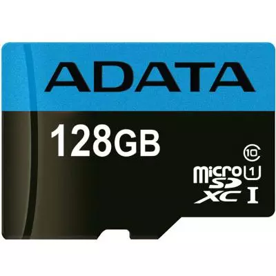 Карта памяти ADATA 128GB microSD class 10 UHS-I A1 Premier (AUSDX128GUICL10A1-RA1) - 1 Карта памяти ADATA 128GB microSD class 10 UHS-I A1 Premier (AUSDX128GUICL10A1-RA1) - 1