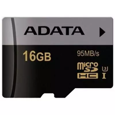 Карта памяти ADATA 16GB microSD class 10 UHS-I U3 V30 Premier Pro (AUSDH16GUI3V30S-RA1) - 1 Карта памяти ADATA 16GB microSD class 10 UHS-I U3 V30 Premier Pro (AUSDH16GUI3V30S-RA1) - 1