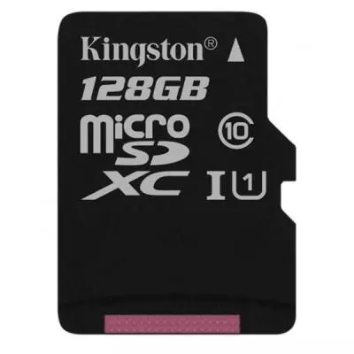 Карта памяти Kingston 128GB microSDXC class 10 UHS-I Canvas Select (SDCS/128GB) - 1