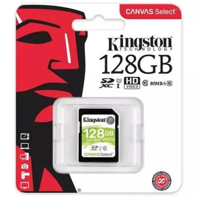 Карта памяти Kingston 128GB SDXC class 10 UHS-I (SDS/128GB) - 2