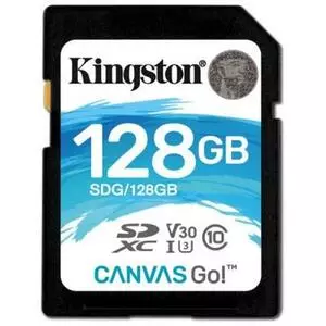 Карта памяти Kingston 128GB SDXC class 10 UHS-I U3 (SDG/128GB)