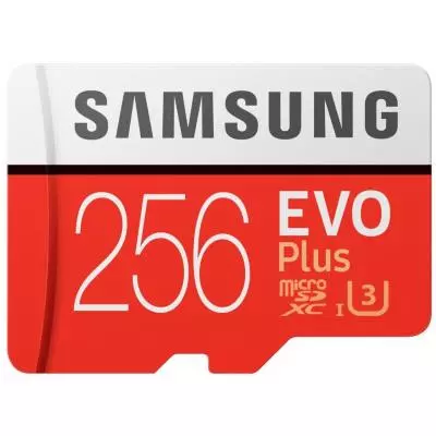 Карта памяти Samsung 256GB microSDXC class 10 UHS-I U3 Evo Plus (MB-MC256GA/RU) - 1