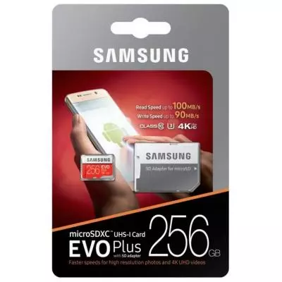 Карта памяти Samsung 256GB microSDXC class 10 UHS-I U3 Evo Plus (MB-MC256GA/RU) - 7