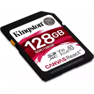 Карта памяти Kingston 128GB SDXC class 10 UHS-I U3 (SDR/128GB) - 1