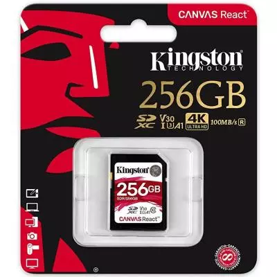 Карта памяти Kingston 256GB SDXC class 10 UHS-1 U3 (SDR/256GB) - 2 Карта памяти Kingston 256GB SDXC class 10 UHS-1 U3 (SDR/256GB) - 2