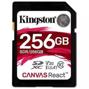 Карта памяти Kingston 256GB SDXC class 10 UHS-1 U3 (SDR/256GB)