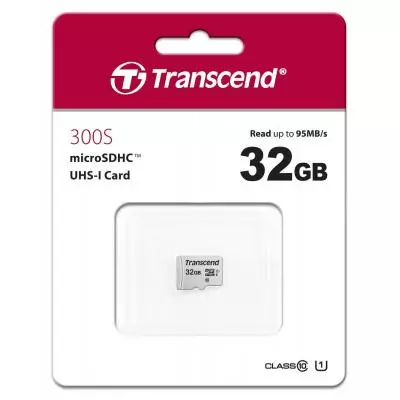 Карта памяти Transcend 32GB microSDHC class 10 UHS-I U1 (TS32GUSD300S) - 1 Карта памяти Transcend 32GB microSDHC class 10 UHS-I U1 (TS32GUSD300S) - 1