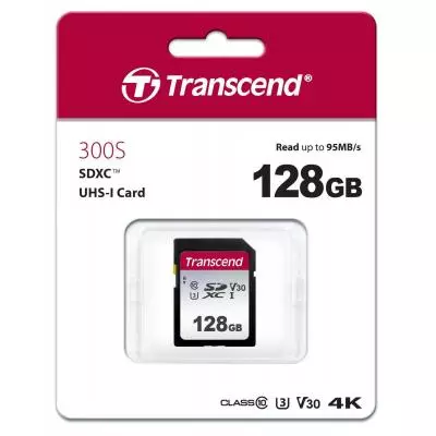 Карта памяти Transcend 128GB SDXC class 10 UHS-I U1 V10 (TS128GSDC300S) - 1 Карта памяти Transcend 128GB SDXC class 10 UHS-I U1 V10 (TS128GSDC300S) - 1