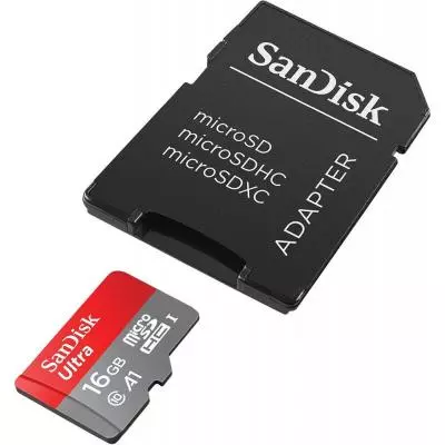 Карта памяти SanDisk 16GB microSDHC class 10 UHS-I A1 Ultra (SDSQUAR-016G-GN6IA) - 3 Карта памяти SanDisk 16GB microSDHC class 10 UHS-I A1 Ultra (SDSQUAR-016G-GN6IA) - 3