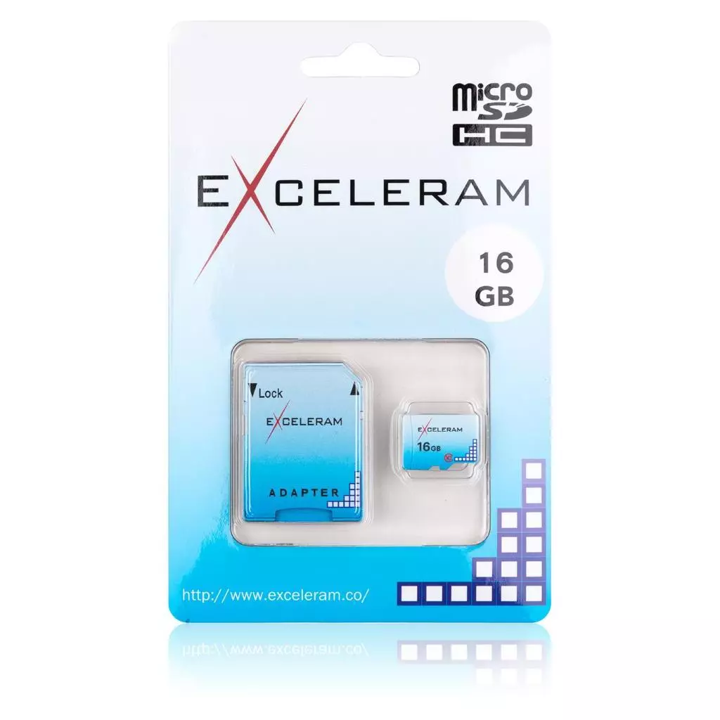 Карта памяти eXceleram 16GB microSD class 10 Color series (EMSD0004) - 1