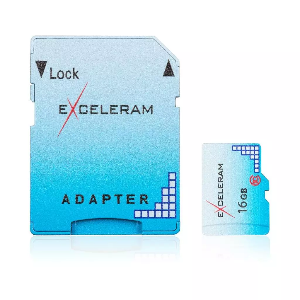 Карта памяти eXceleram 16GB microSD class 10 Color series (EMSD0004)