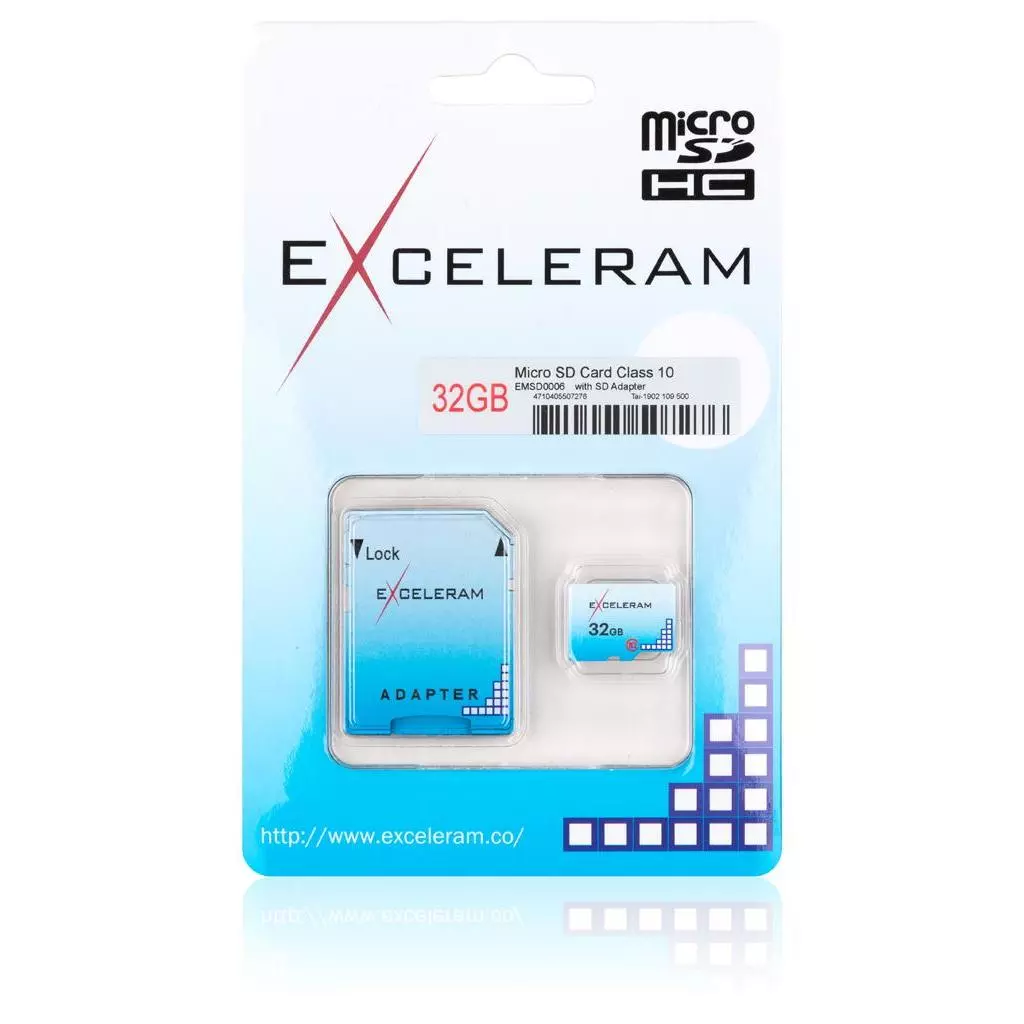 Карта памяти eXceleram 32GB microSD class 10 Color series (EMSD0006) - 1 Карта памяти eXceleram 32GB microSD class 10 Color series (EMSD0006) - 1