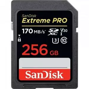 Карта памяти SanDisk 256GB SDXC class 10 UHS-I U3 Extreme Pro (SDSDXXY-256G-GN4IN)