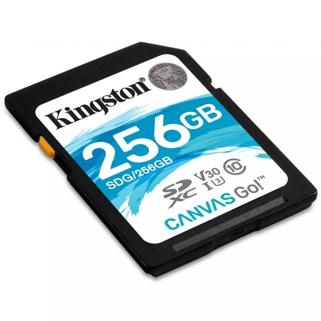 Карта памяти Kingston 256GB SDXC class 10 UHS-I U3 (SDG/256GB) - 1 Карта памяти Kingston 256GB SDXC class 10 UHS-I U3 (SDG/256GB) - 1
