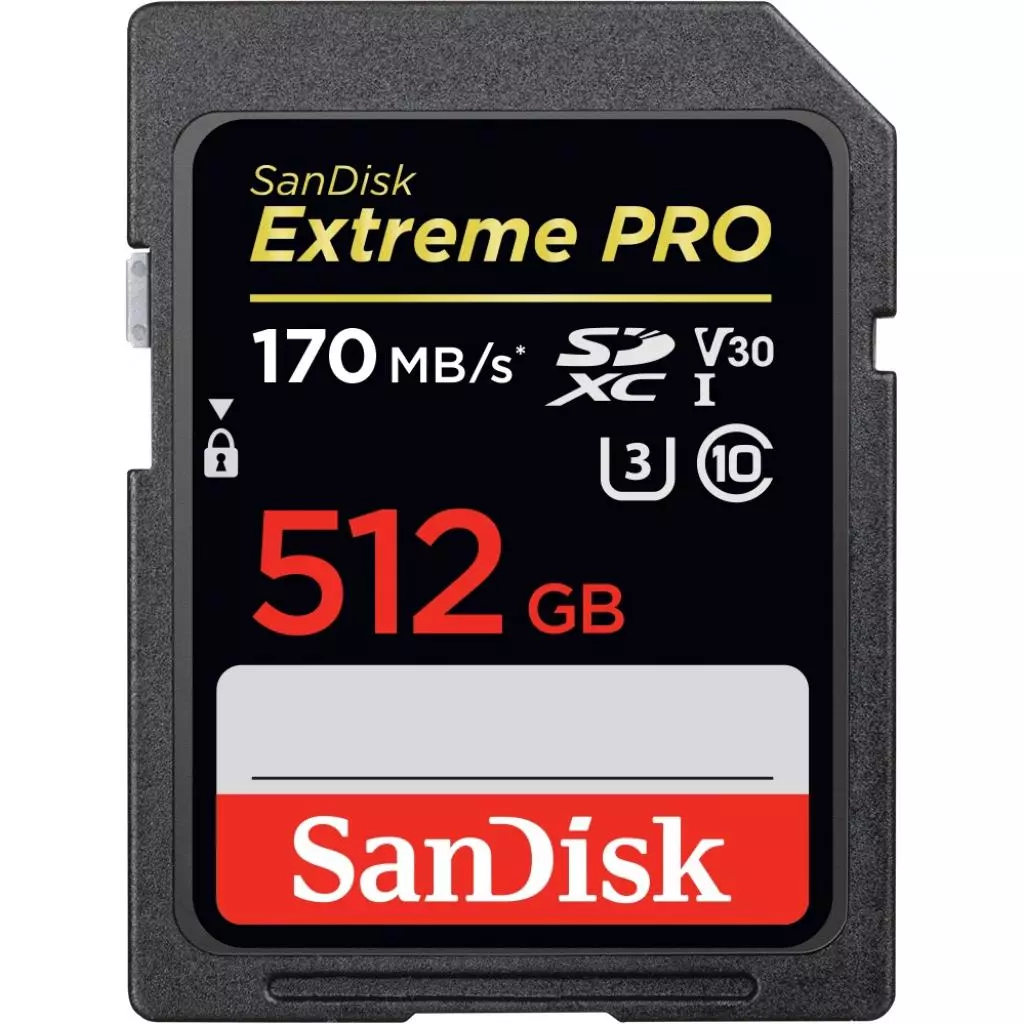 Карта памяти SanDisk 512GB SDXC class 10 UHS-I U3 Extreme Pro (SDSDXXY-512G-GN4IN)