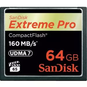 Карта памяти SanDisk Compact Flash Card 64Gb Extreme PRO (SDCFXPS-064G-X46)