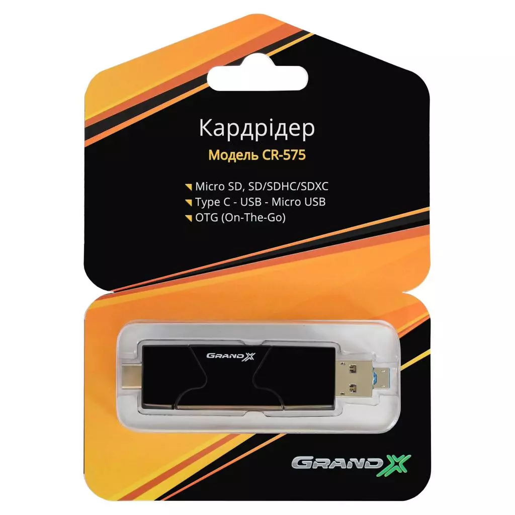 Считыватель флеш-карт Grand-X CR-575 - 6 Считыватель флеш-карт Grand-X CR-575 - 6