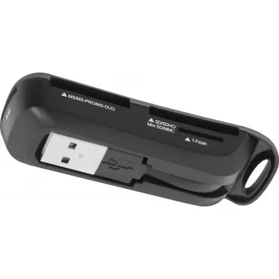 Считыватель флеш-карт Defender Ultra Rapido USB 2.0 black (83261) - 2 Считыватель флеш-карт Defender Ultra Rapido USB 2.0 black (83261) - 2