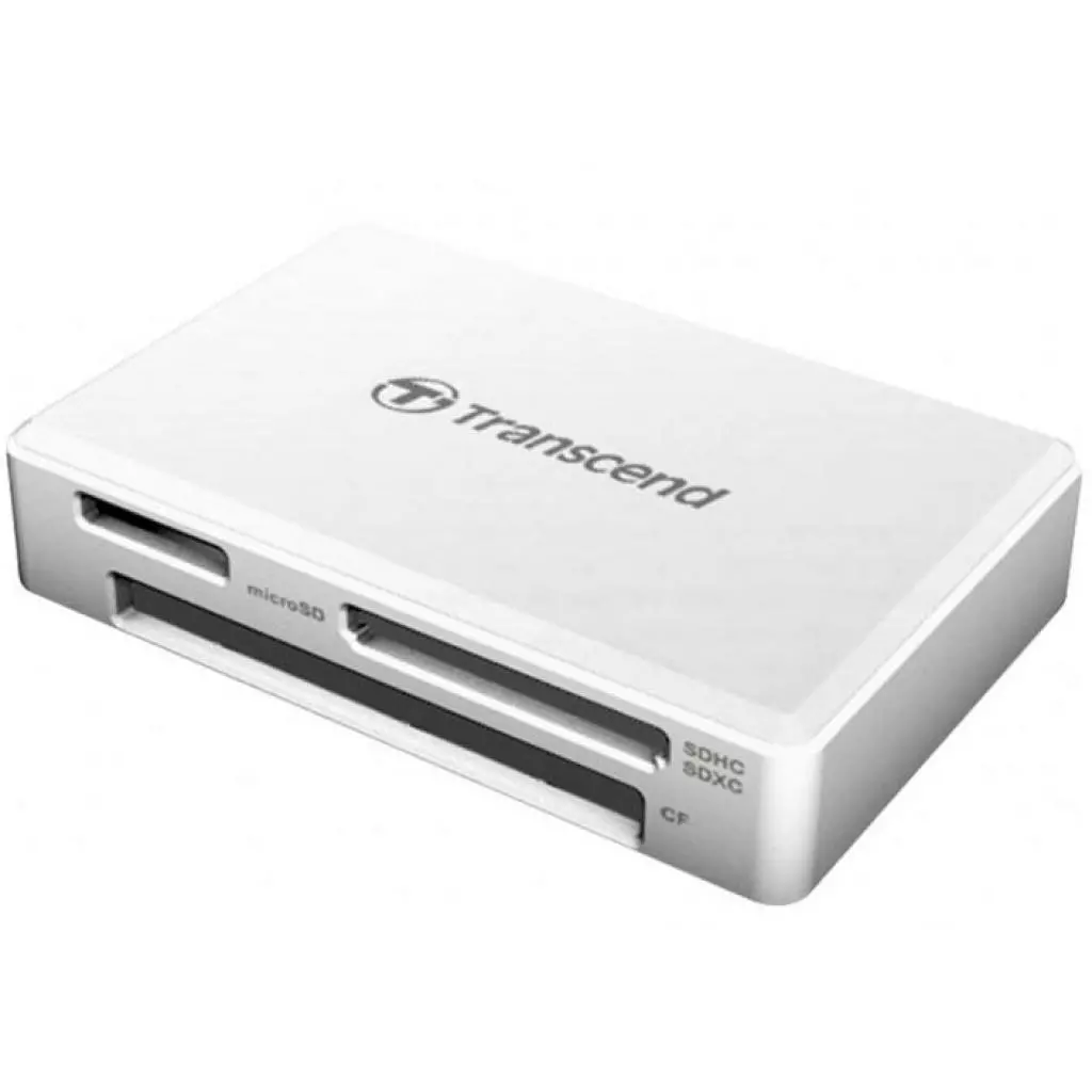 Считыватель флеш-карт Transcend USB 3.1 White (TS-RDF8W2)