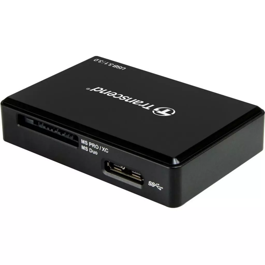 Считыватель флеш-карт Transcend USB 3.1 Gen 1 Type-C SD/microSD/CompactFlash/Memory Stick (TS-RDC8K2) - 1 Считыватель флеш-карт Transcend USB 3.1 Gen 1 Type-C SD/microSD/CompactFlash/Memory Stick (TS-RDC8K2) - 1