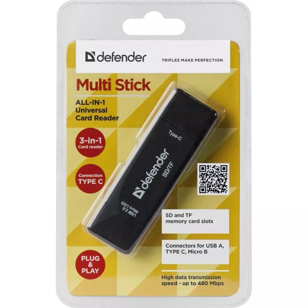 Считыватель флеш-карт Defender Multi Stick (83206) - 3 Считыватель флеш-карт Defender Multi Stick (83206) - 3