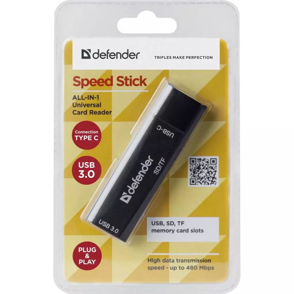 Считыватель флеш-карт Defender Speed Stick (83205) - 3 Считыватель флеш-карт Defender Speed Stick (83205) - 3