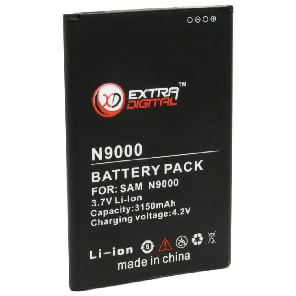 Аккумуляторная батарея для телефона Extradigital Samsung SM-N9000 Galaxy Note 3 (BMS1148) - 1