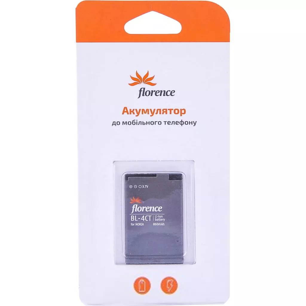 Аккумуляторная батарея Florence Nokia BL-4CT 860mA (BL-4CT) (FLBL-4CT)
