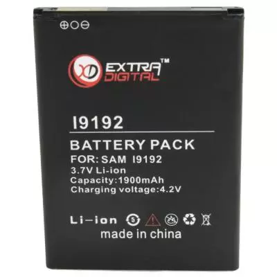 Аккумуляторная батарея для телефона Extradigital Samsung Galaxy S4 Mini Duos GT-i9192 (1900 mAh) (BMS6241)
