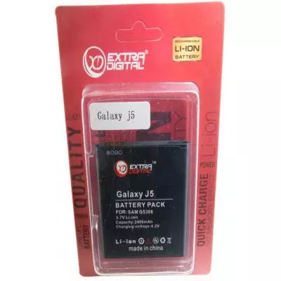 Аккумуляторная батарея для телефона Extradigital Samsung Galaxy J5 J500H/DS (2400 mAh) (BMS6408) - 4 Аккумуляторная батарея для телефона Extradigital Samsung Galaxy J5 J500H/DS (2400 mAh) (BMS6408) - 4