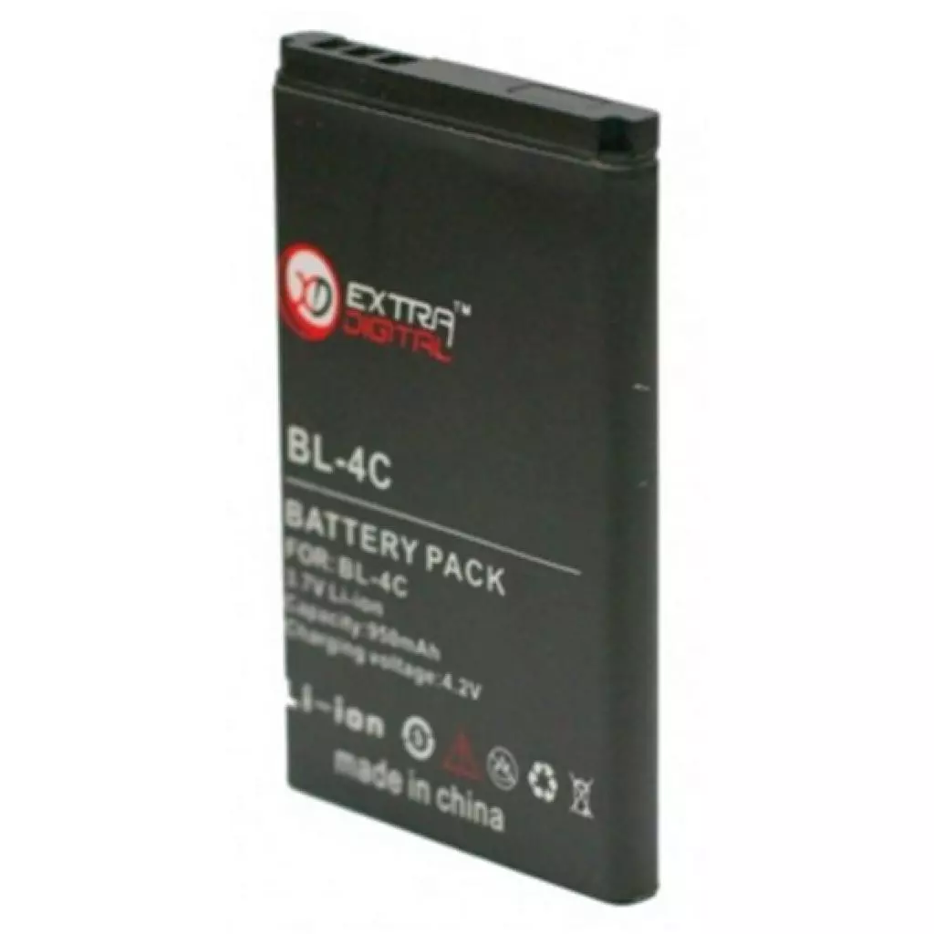 Аккумуляторная батарея для телефона Extradigital Nokia BL-4C (950 mAh) (BMN6267) - 1