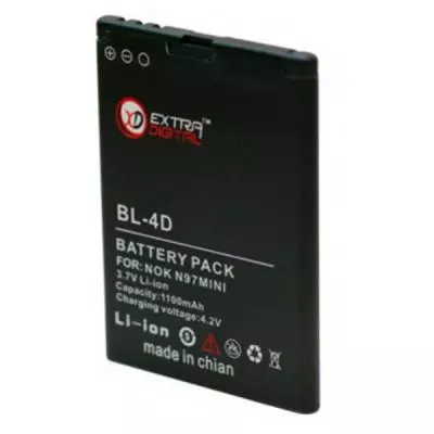 Аккумуляторная батарея для телефона Extradigital Nokia BL-4D (1150 mAh) (BMN6269) - 1