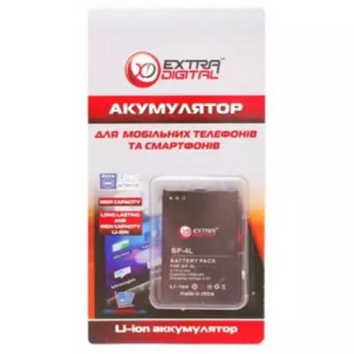 Аккумуляторная батарея для телефона Extradigital Nokia BP-4L (1500 mAh) (DV00DV6025) - 2