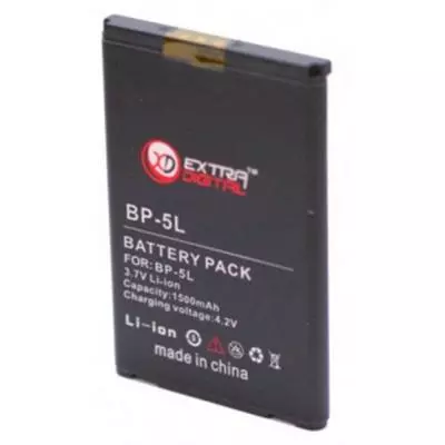 Аккумуляторная батарея для телефона Extradigital Nokia BP-5L (1500 mAh) (DV00DV6039) - 1 Аккумуляторная батарея для телефона Extradigital Nokia BP-5L (1500 mAh) (DV00DV6039) - 1