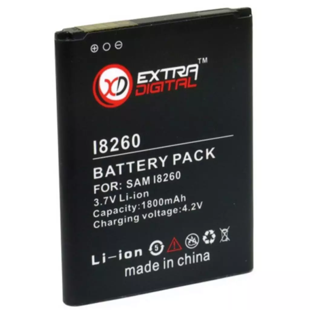 Аккумуляторная батарея для телефона Extradigital Samsung Galaxy GT-i8260 Galaxy Core (1800 mAh) (BMS6299) - 1 Аккумуляторная батарея для телефона Extradigital Samsung Galaxy GT-i8260 Galaxy Core (1800 mAh) (BMS6299) - 1